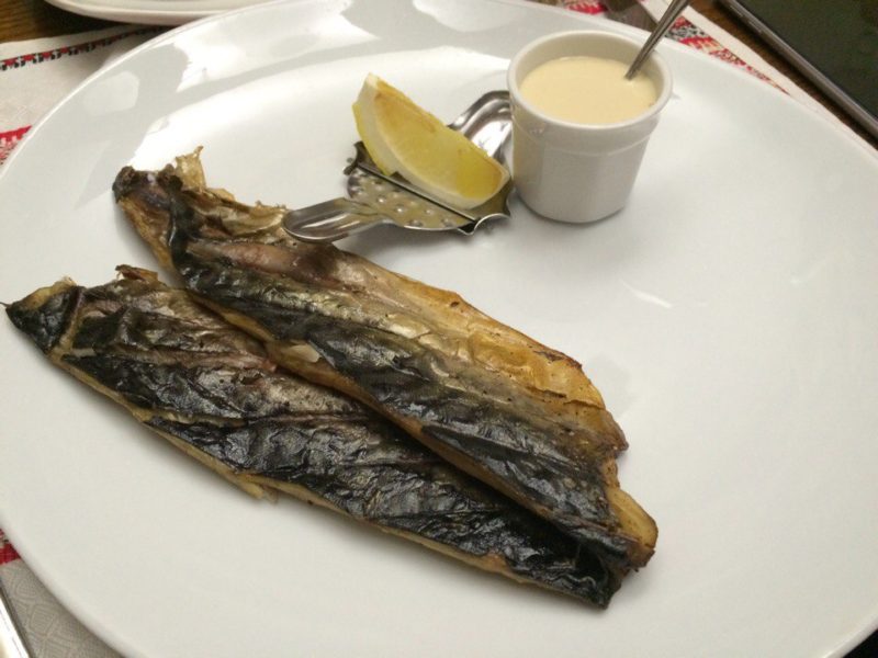 Restaurant “Kozachka” Poltava meal fish